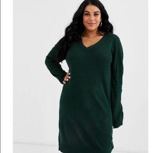 ASOS brave Soul London Emerald Sweater Dress
